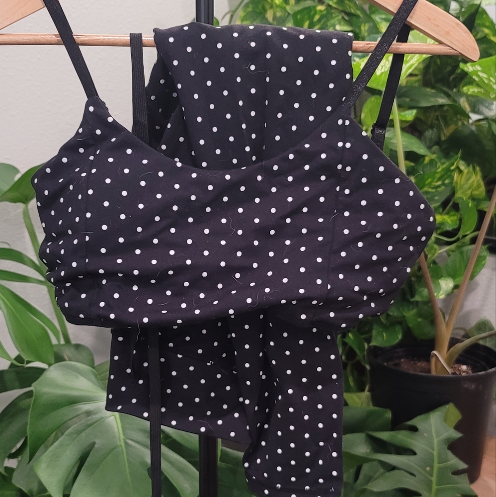 Echt polka dot joggers and sports bra